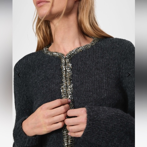 Rag & Bone Davies Cardigan in Charcoal X Size Small New With Tags! - Picture 3 of 14
